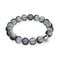 Carbonite | Argent | Bracelet de déclaration en verre sirène